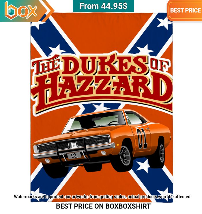 The Dukes of Hazzard General Lee Blanket Awesome Pic guys