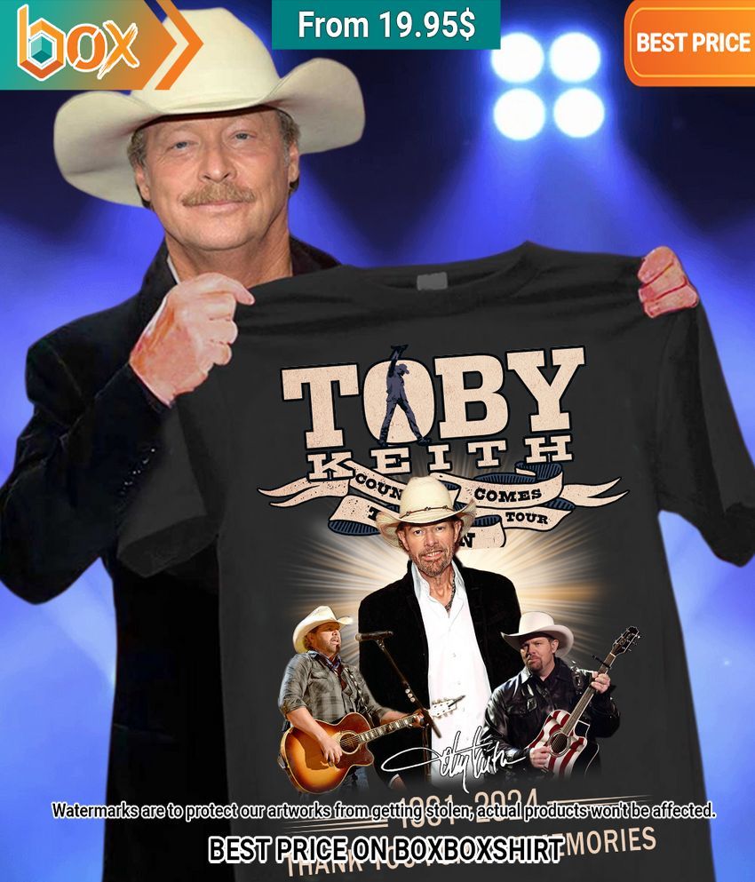 Toby Keith 1961–2024 Thank You For The Memories Shirt You look handsome bro