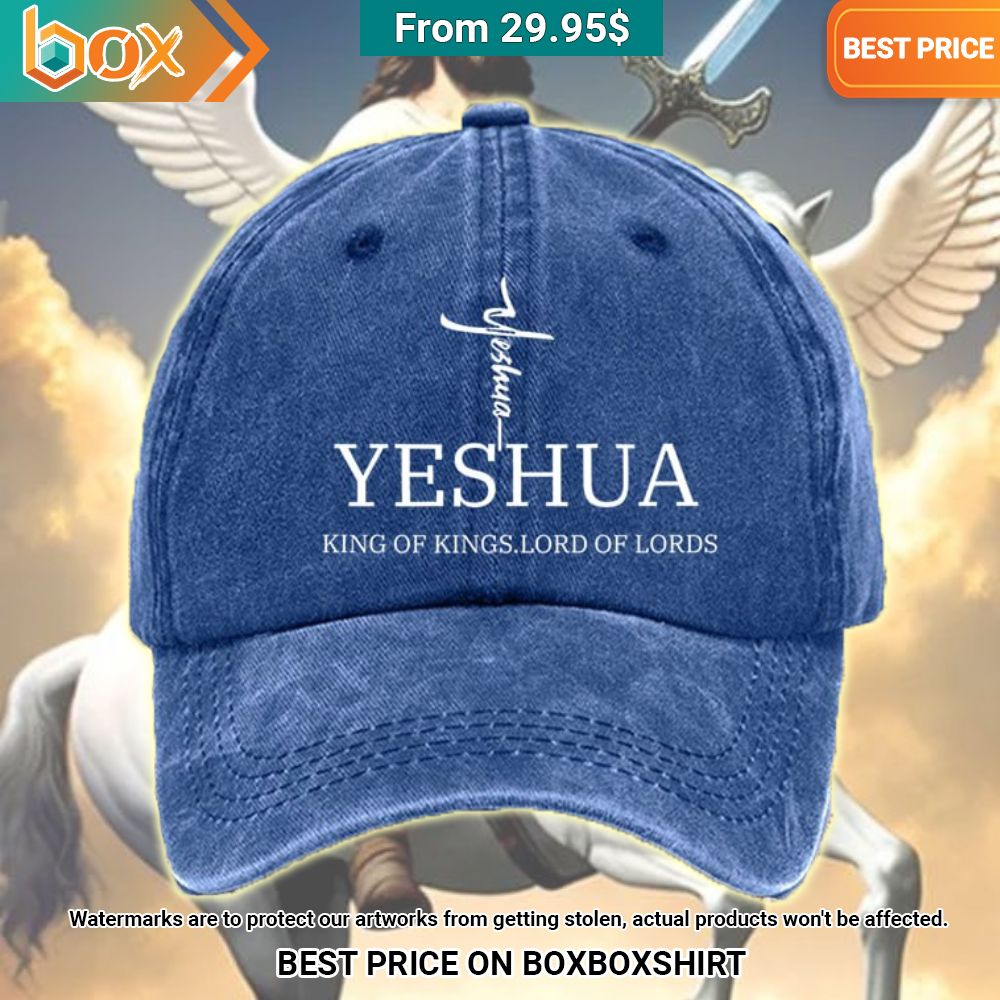Yeshua King Of Kings Lord Of Lords Cap Blue