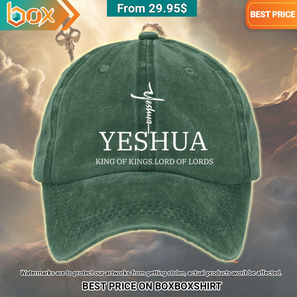 Yeshua King Of Kings Lord Of Lords Cap Green