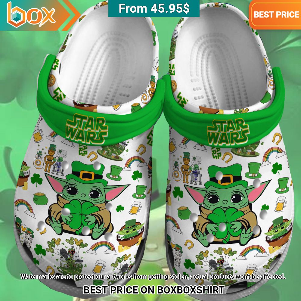 baby yoda star wars happy st patricks day crocs clog shoes 2 228.jpg