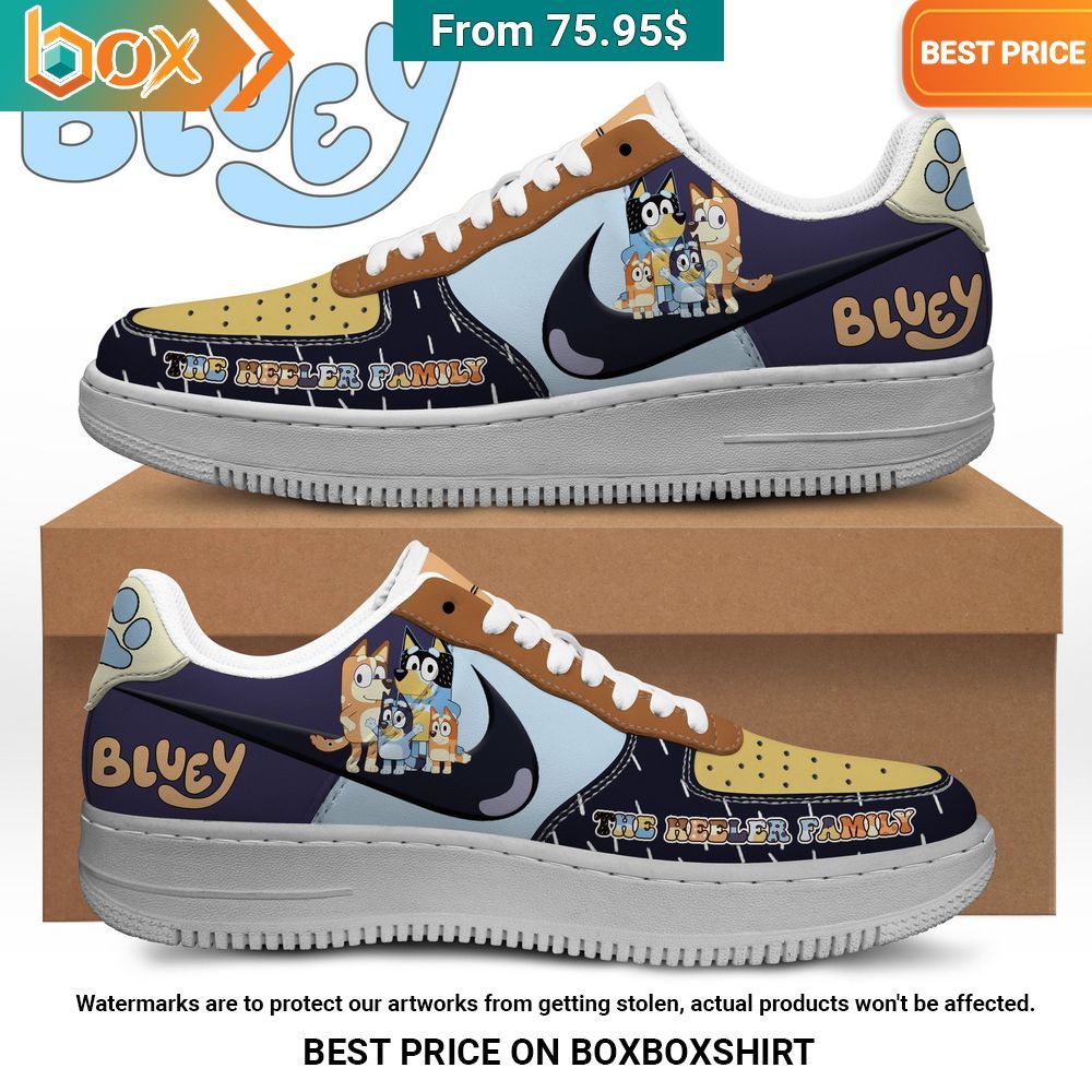 Bluey The Heeler Family Air Force 1 Oh my God you have put on so much!