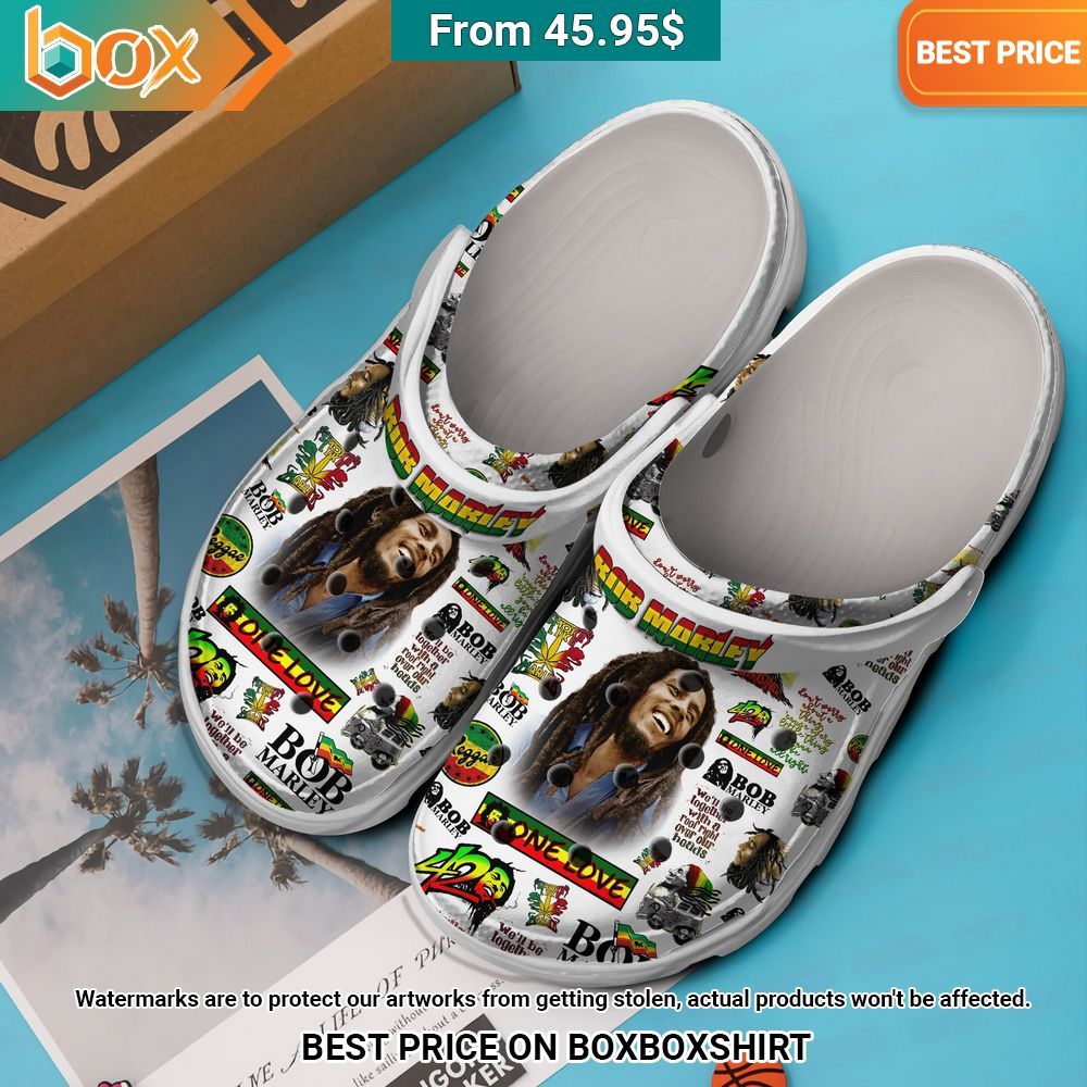 Bob Marley One Love Crocs Shoes Generous look