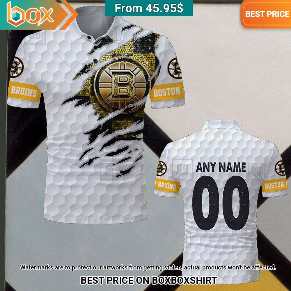 Boston Bruins Mix Golf Custom Polo Shirt Out of the world