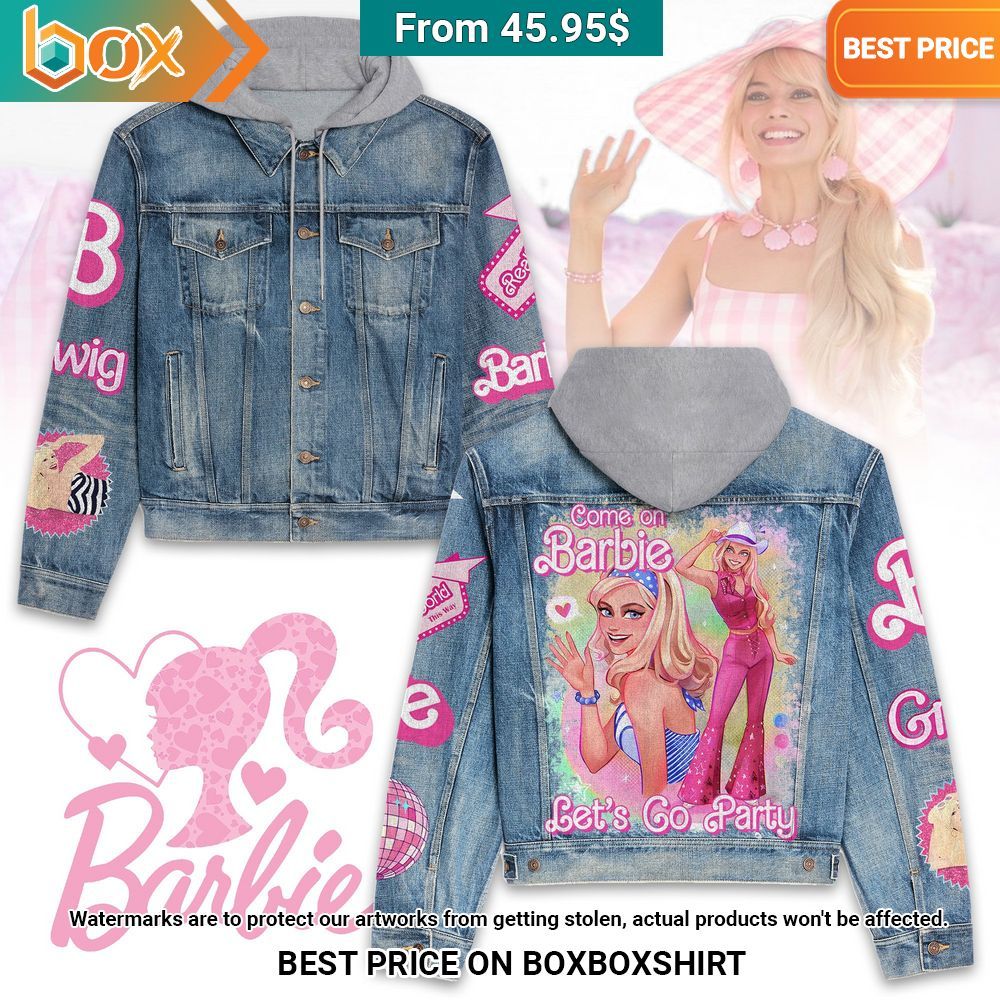 Come On Barbie Let's Go Party Denim Jacket You look different and cute