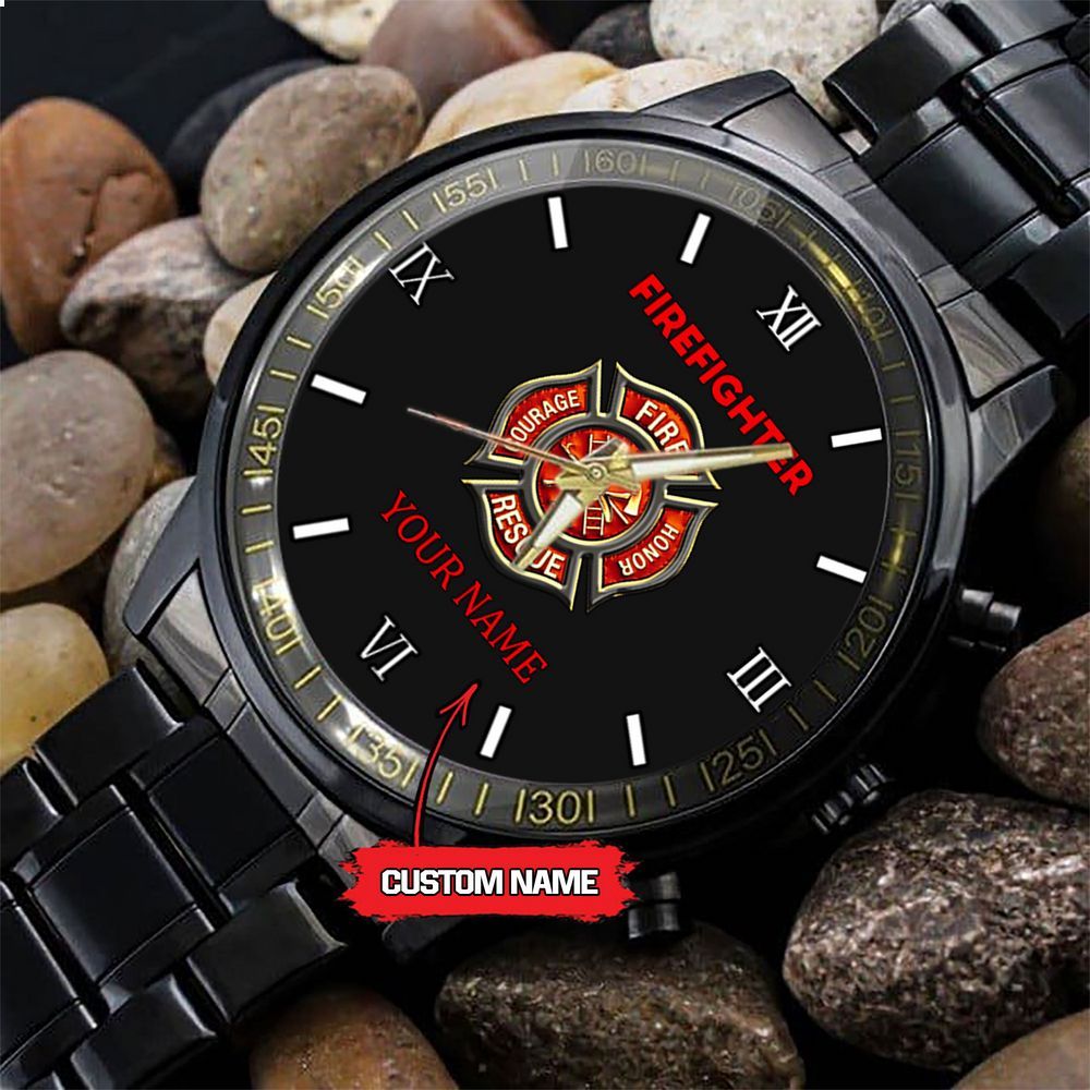 fire honor courage custom stainless steel watch 2 445.jpg