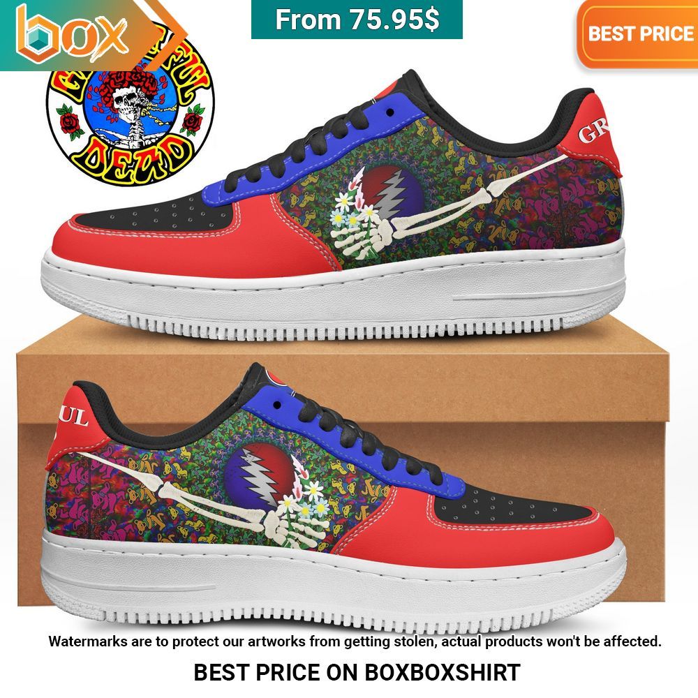 Grateful Dead Flowers Nike Air Force 1 Sneaker Your beauty is irresistible.