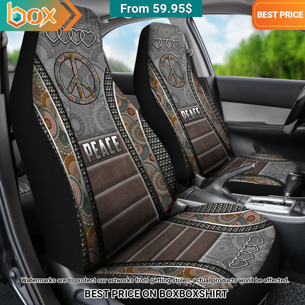 Hippie Soul Peace Car Seat Cover Wow! What a picture you click