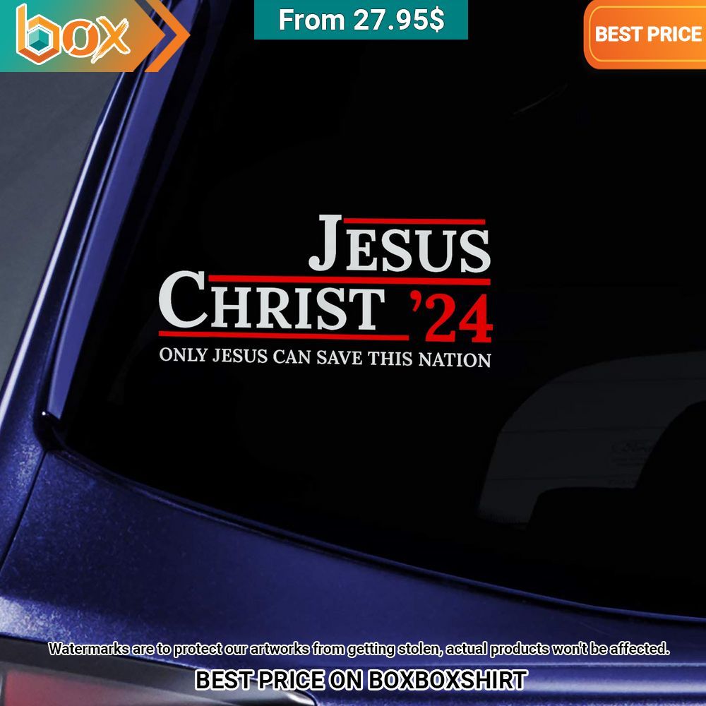jesus christ 24 only jesus can save this nation sticker 2 685.jpg