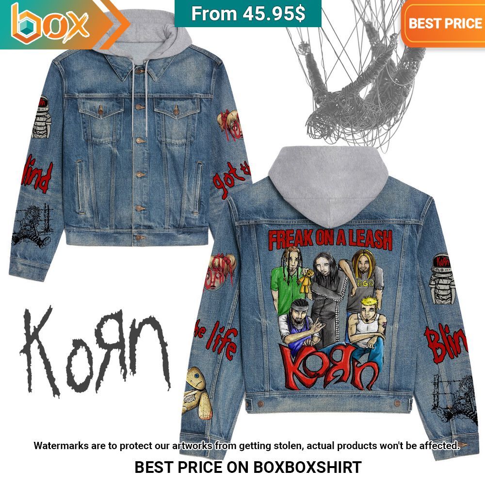 Korn Freak On A Leash Denim Jacket Elegant and sober Pic
