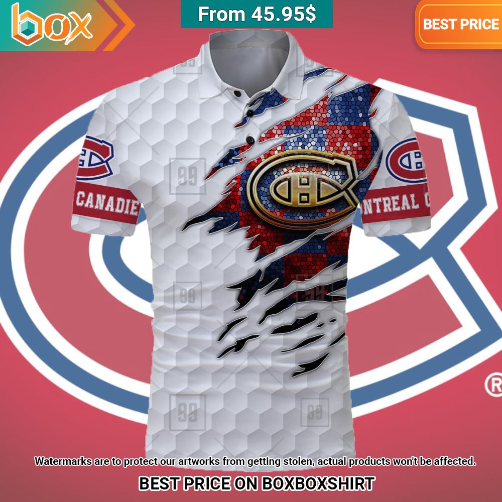 Montreal Canadiens Mix Golf Custom Polo Shirt Good one dear