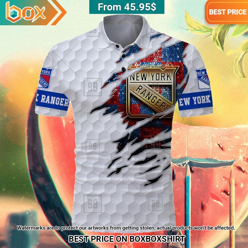 New York Rangers Mix Golf Custom Polo Shirt You look elegant man