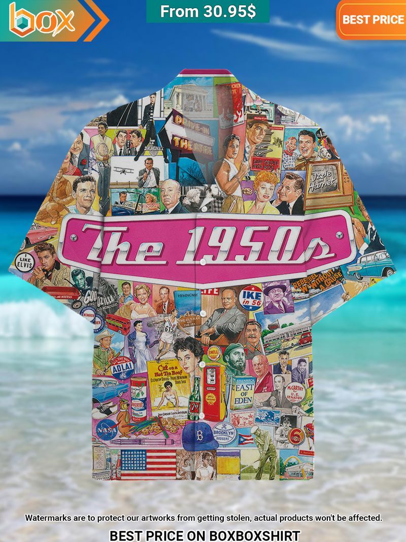 Nostalgic 50's Pattern Vintage Hawaiian Shirt