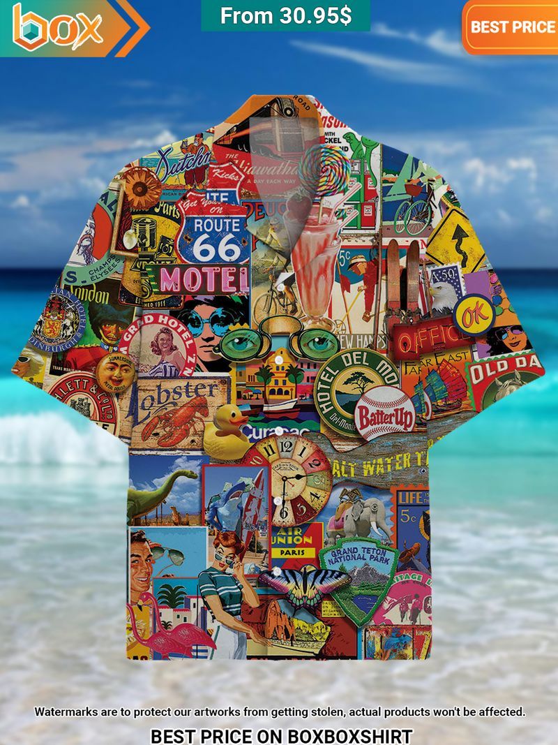 Nostalgic Art Pattern Vintage Hawaiian Shirt