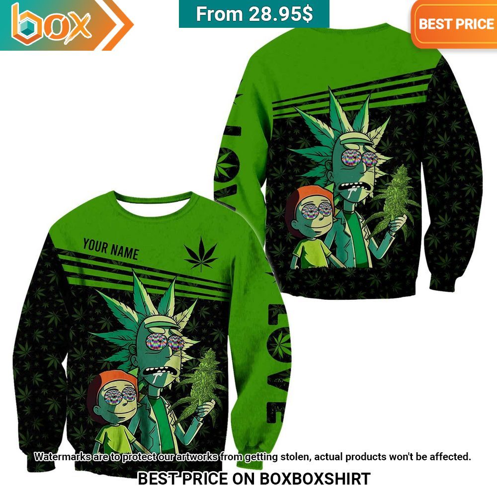 rick and morty weed custom t shirt hoodie 2 557.jpg