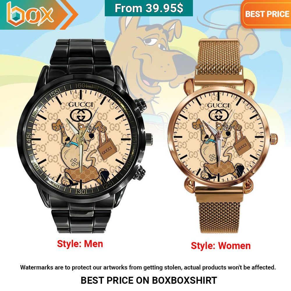 Scooby Doo Gucci Stainless Steel Watch Lovely smile