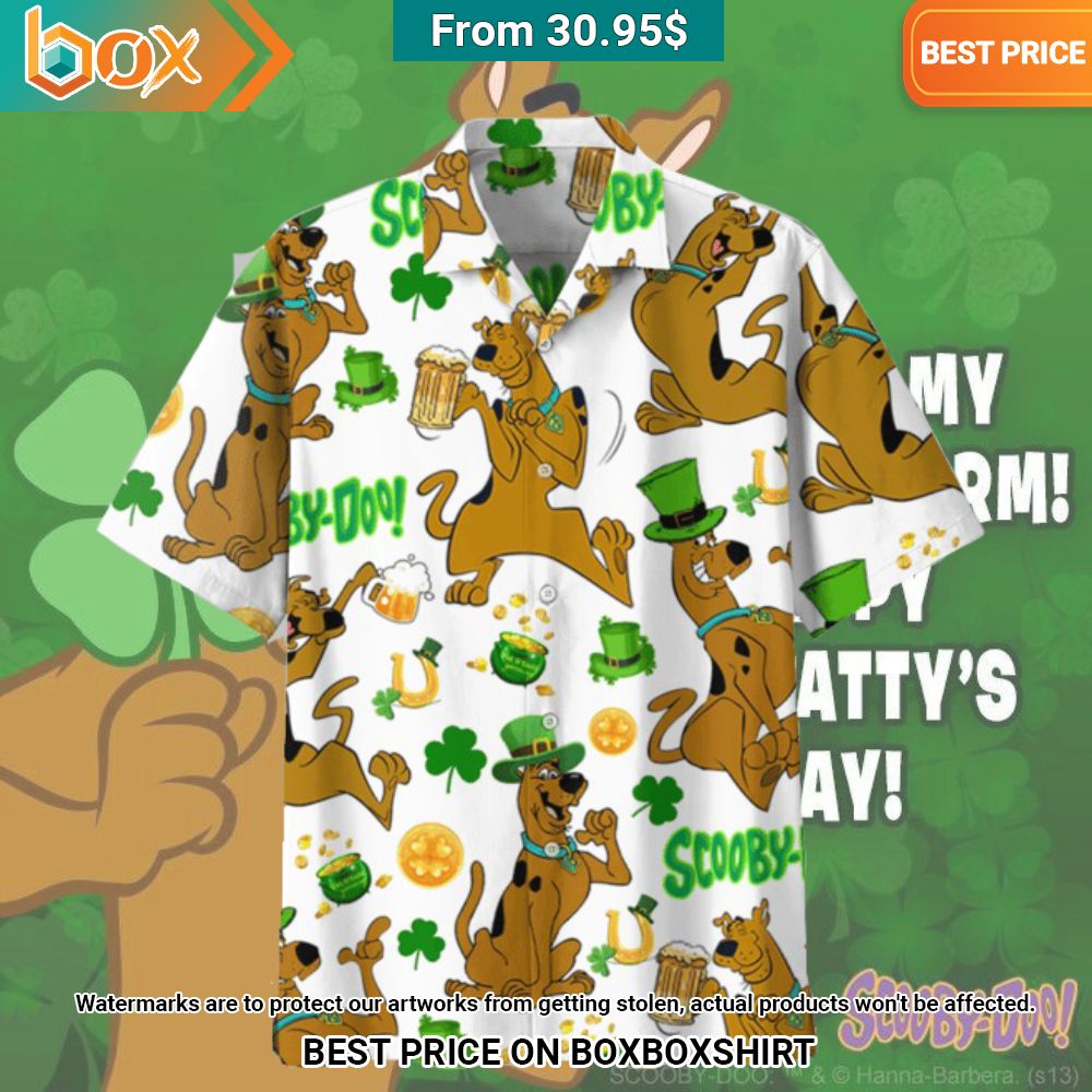 Scooby Doo Happy St. Patrick's Day Beer Hawaiian Shirt Selfie expert