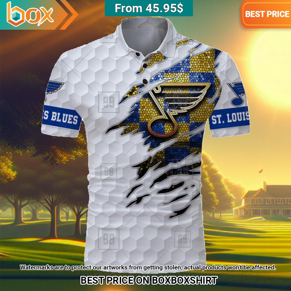St. Louis Blues Mix Golf Custom Polo Shirt
