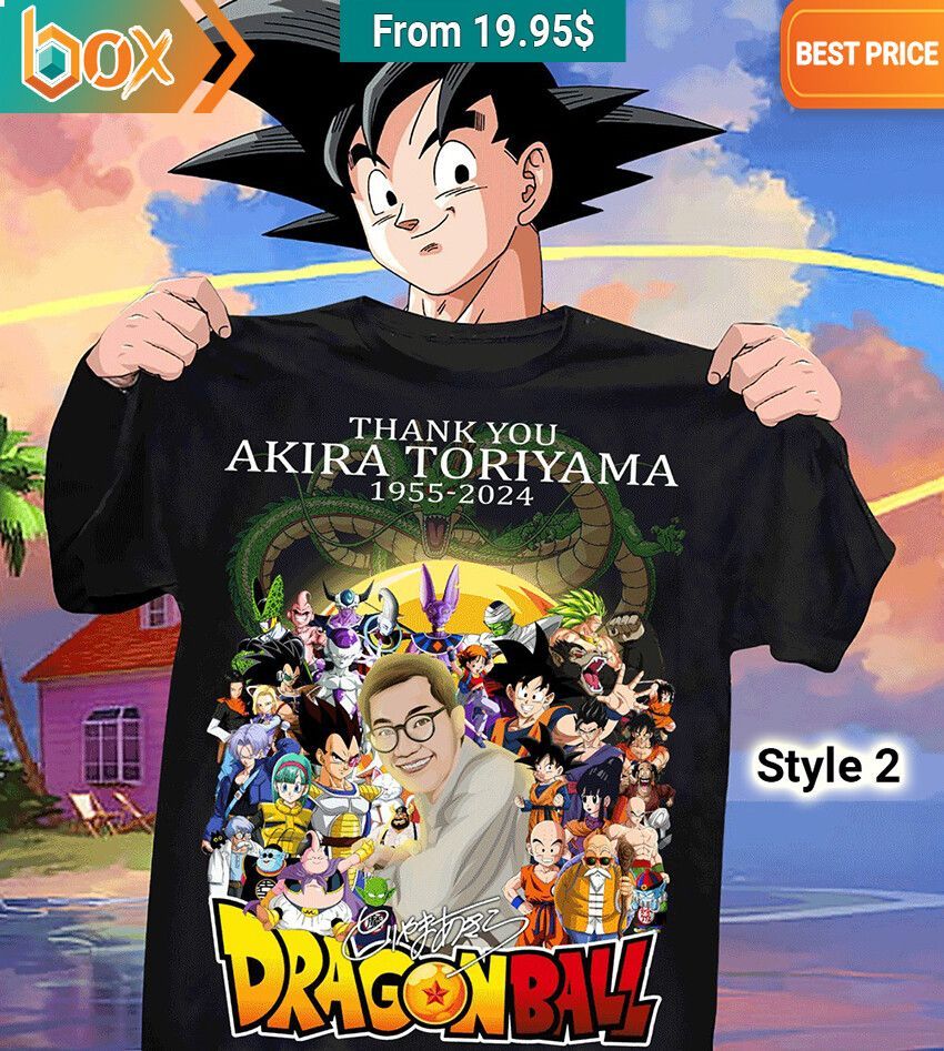 Thank You Toriyama Akira 1955 2024 Dragon Ball Shirt Is this your new friend?