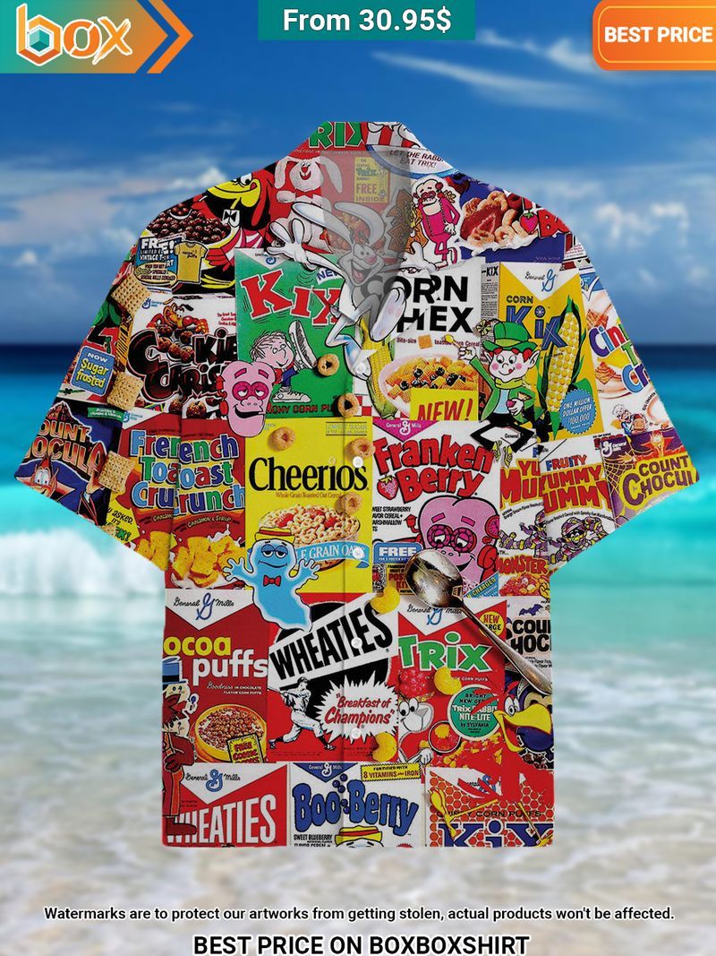 Vintage Cereal Boxes Hawaiian Shirt Stunning