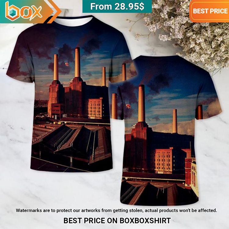 Eye-catching Pink Floyd "Animals" Album Cover T-Shirt