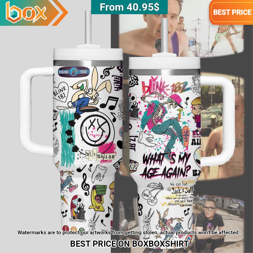 Blink 182 What's My Age Again Tumbler I like your dress, it is amazing
