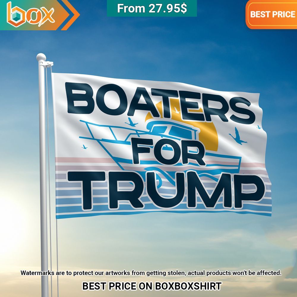 Boaters For Trump Flag Natural and awesome