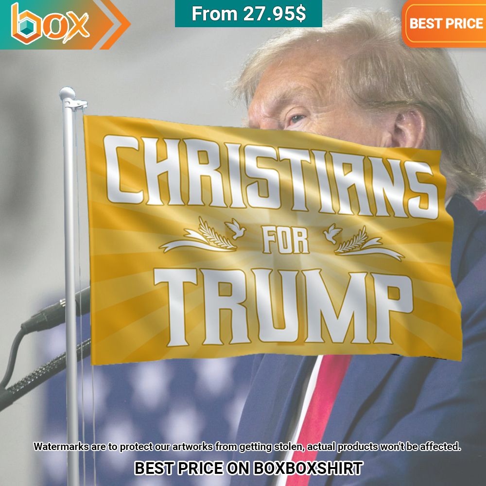 Christians For Trump Flag Damn good