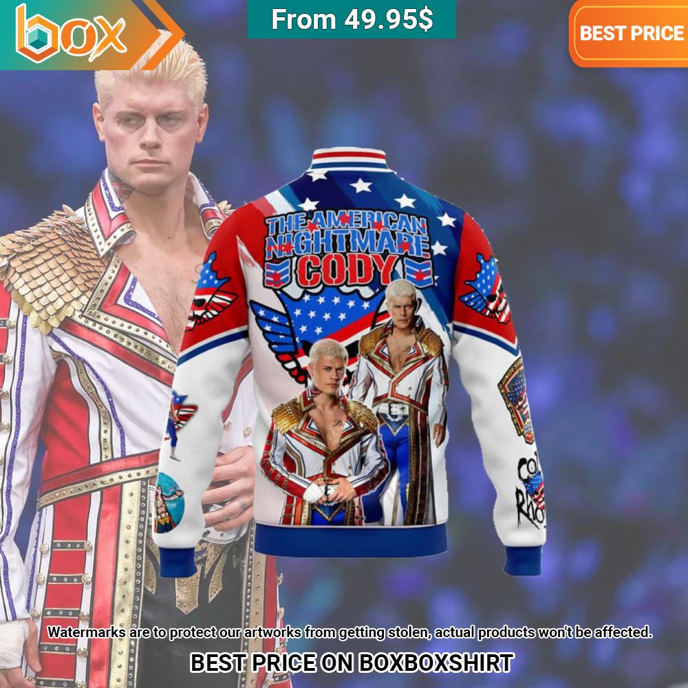 Cody Rhodes The American Nightmare Baseball Jacket Rocking picture