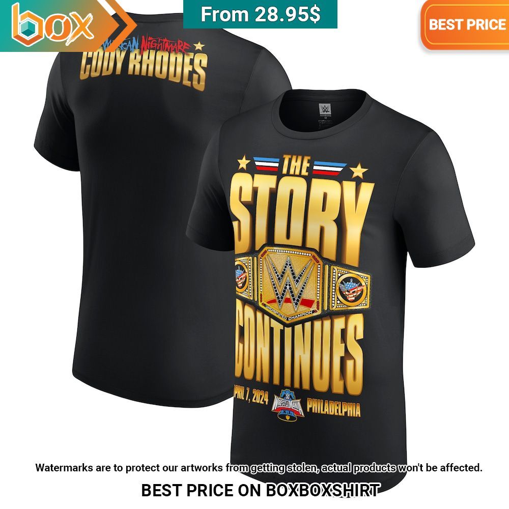Cody Rhodes The Story Continues WWE T-shirt