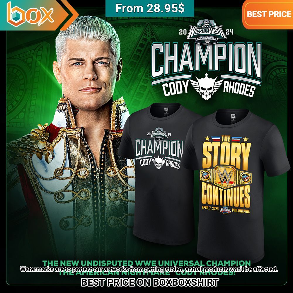 Cody Rhodes The Story Continues WWE T-shirt 18