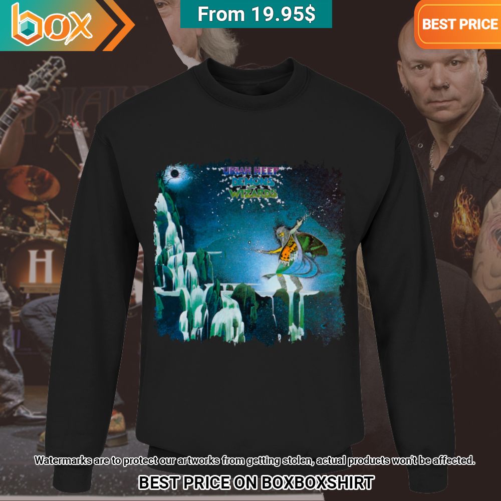Demons and Wizards Uriah Heep Hoodie, Shirt Eye soothing picture dear
