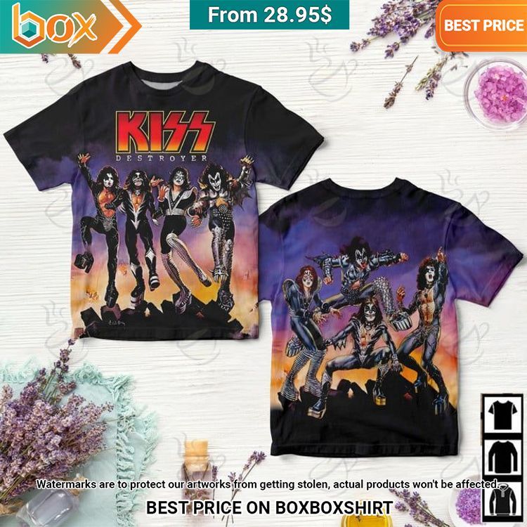 Destroyer Kiss Album Cover Shirt Eye soothing picture dear