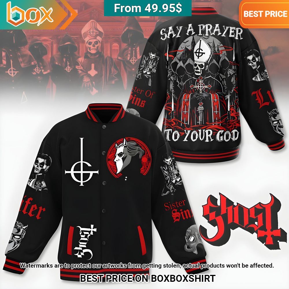 Ghost Sisters of Sin Baseball Jacket You always inspire by your look bro