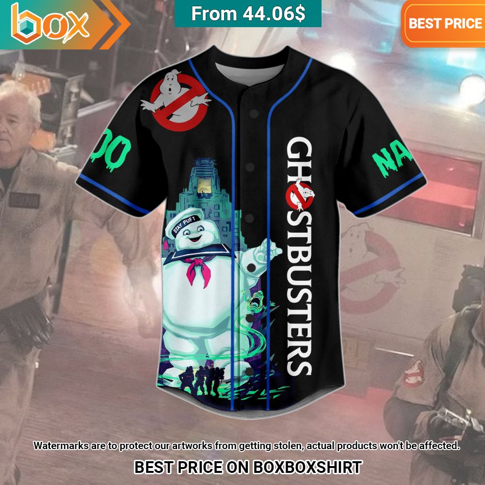 Ghostbusters Who You Gonna Call Custom Baseball Jersey Elegant picture.