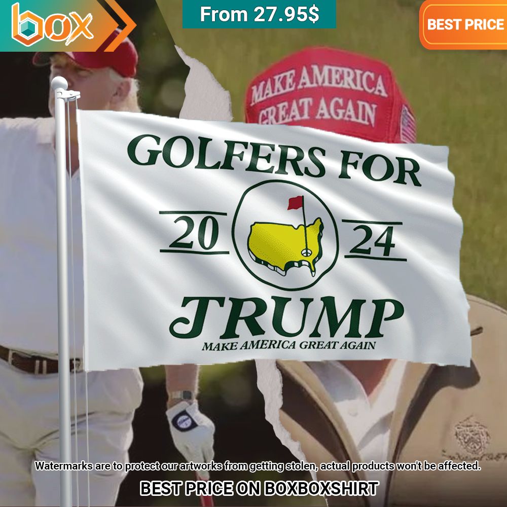 Golfers For 2024 Trump Make America Great Again Flag Our hard working soul