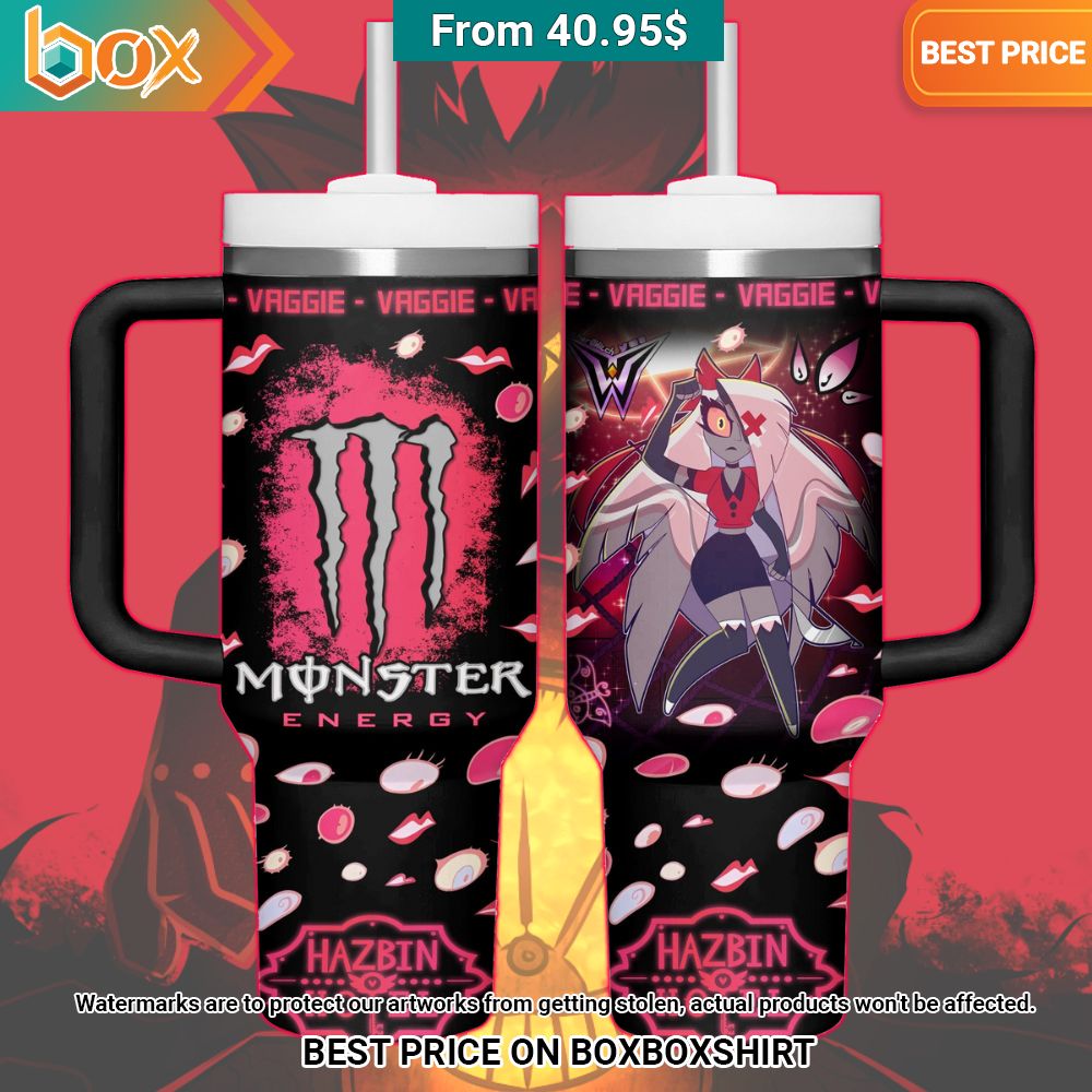 Hazbin Hotel Vaggie Monster Energy Tumbler You look different and cute