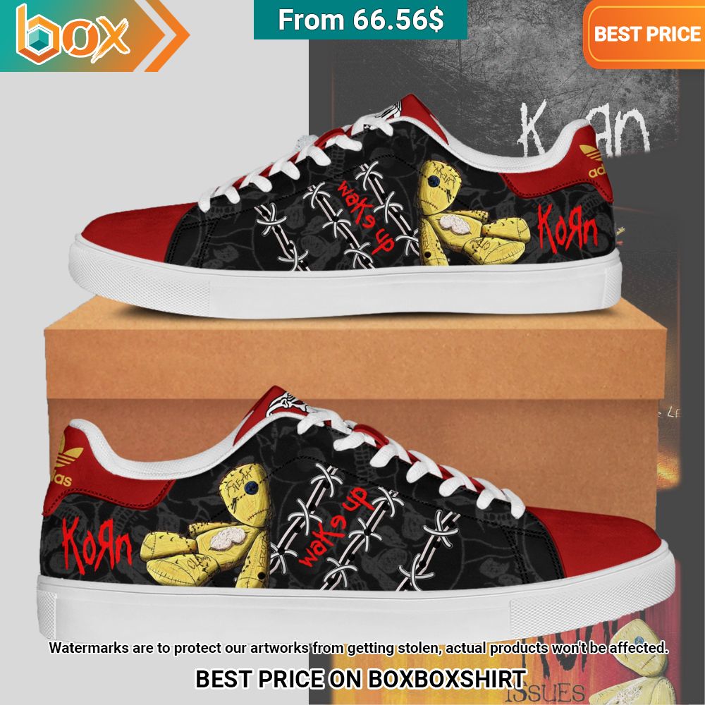 Korn Wake Up Stan Smith Low Top Shoes Stand Easy Bro