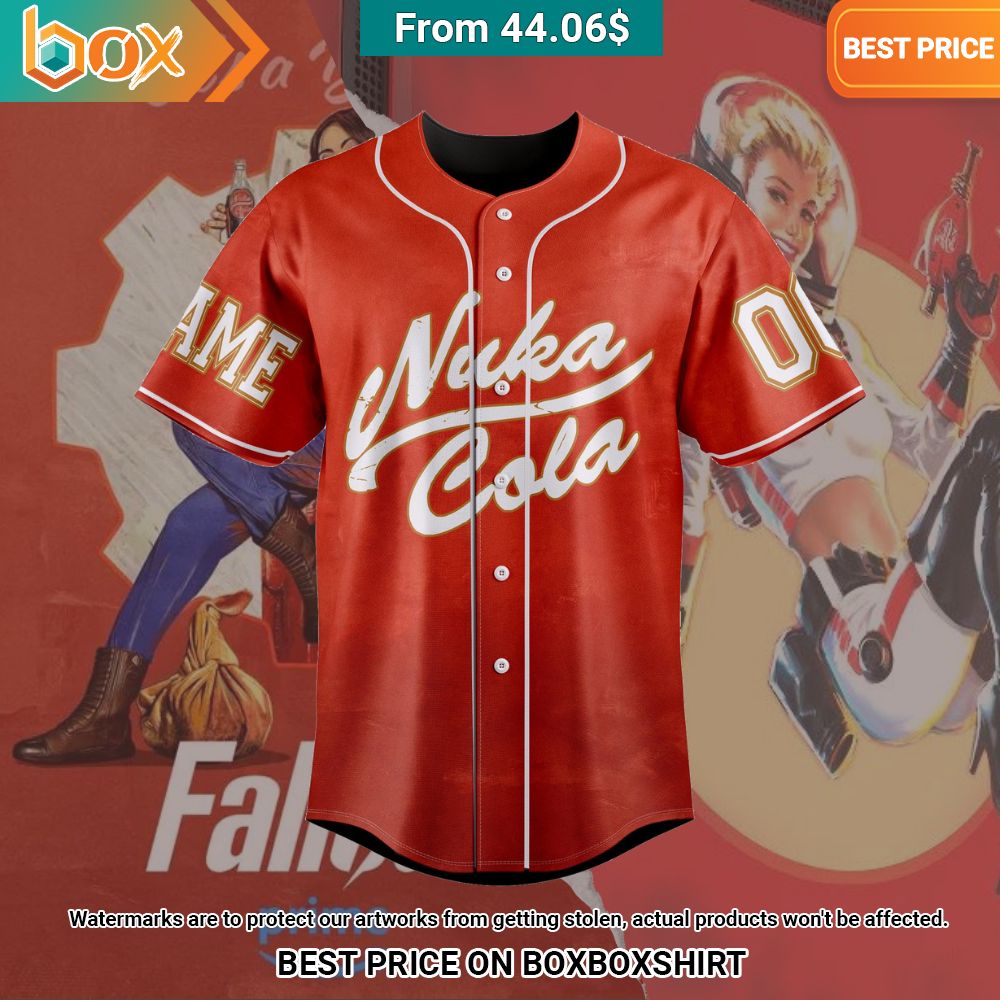 Nuka Cola It's A Blast Fallout Custom Baseball Jersey Beauty queen