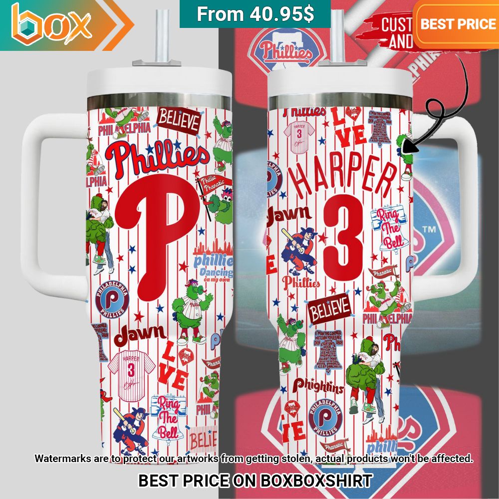 Philadelphia Phillies Pattern Custom Tumbler Sizzling