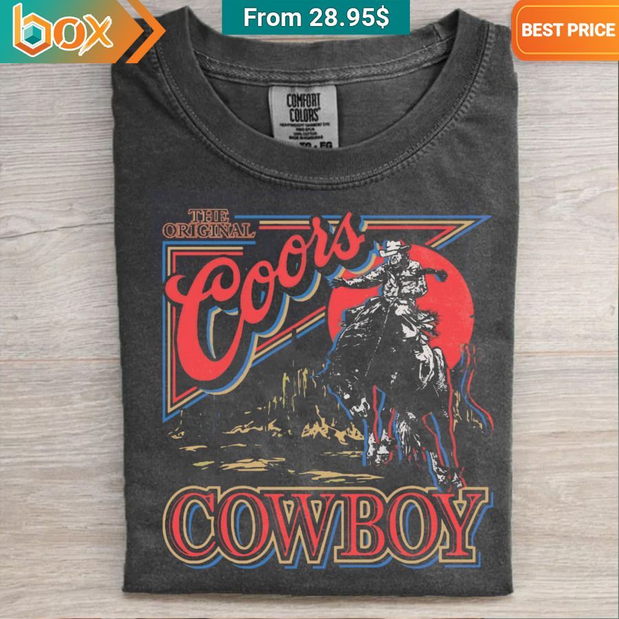 The Original Coors Western Cowboy T shirt, Longsleeve Great, I liked it