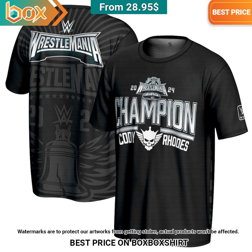 WrestleMania 2024 Champions Cody Rhodes T-shirt