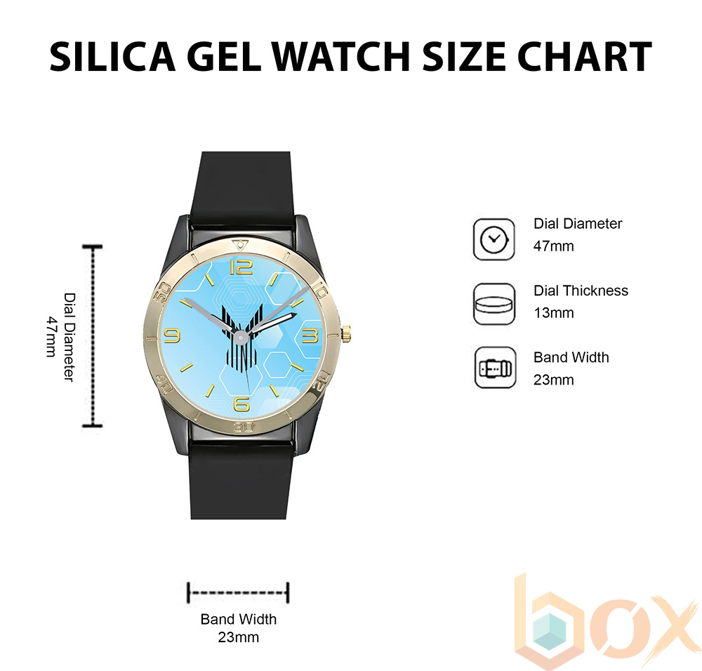 Silica Gel Watch Size chart: