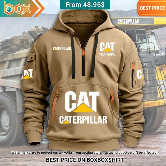 Caterpillar Custom Half Zip Heavy Hoodie I like your hairstyle