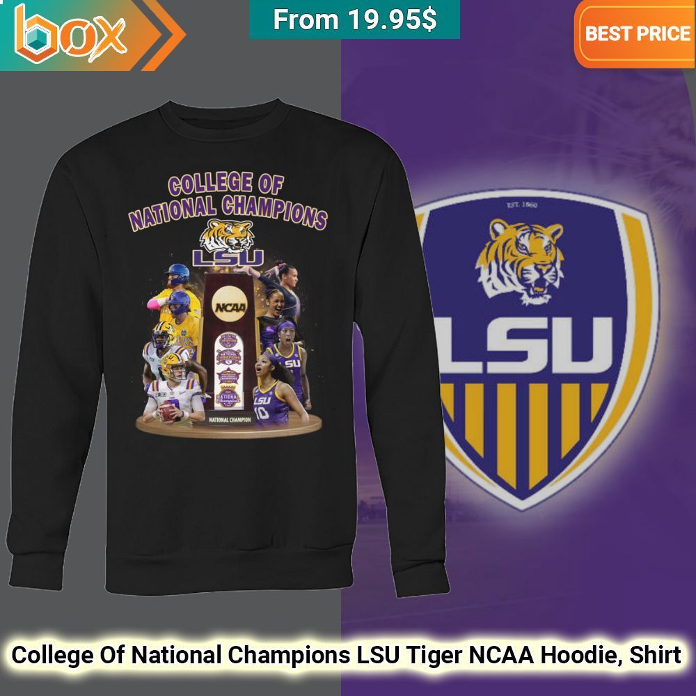 College Of National Champions LSU Tiger NCAA Hoodie, Shirt 55