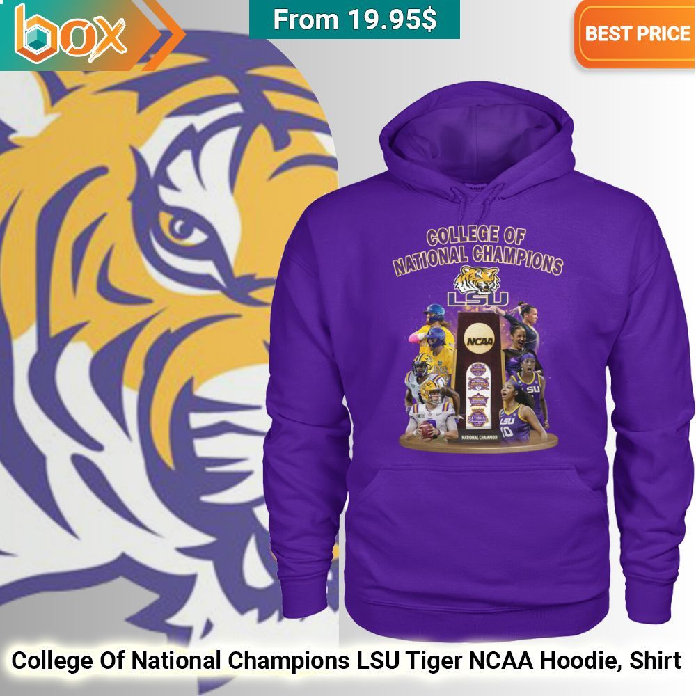 College Of National Champions LSU Tiger NCAA Hoodie, Shirt 56
