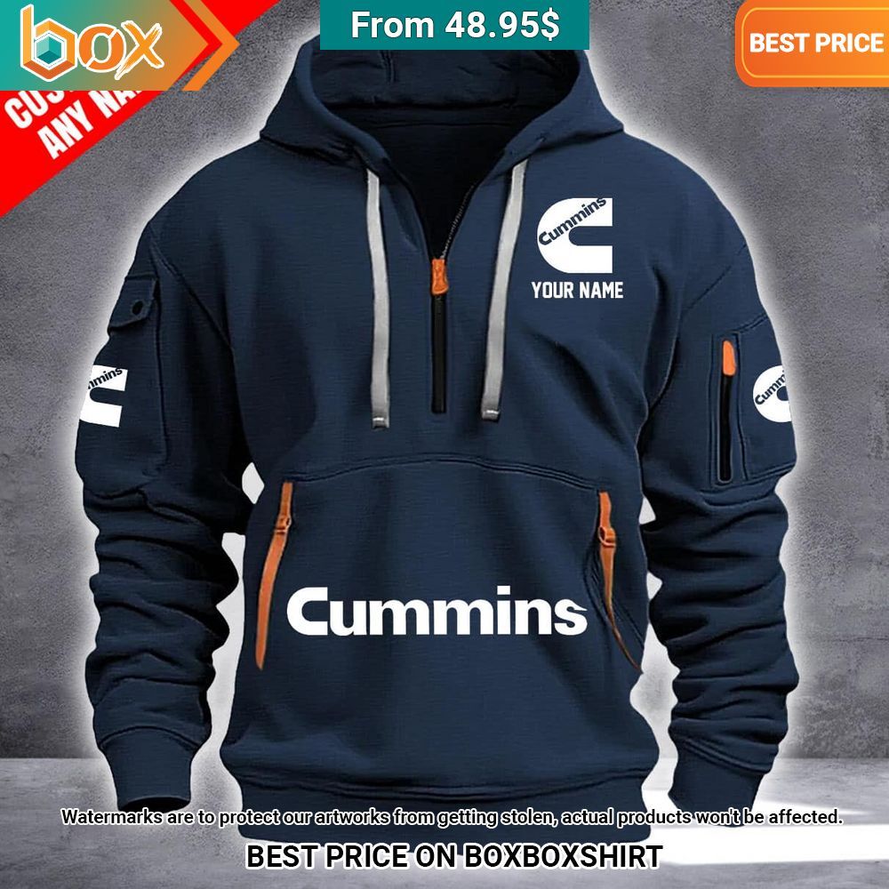 Cummins Custom Half Zip Heavy Hoodie 20