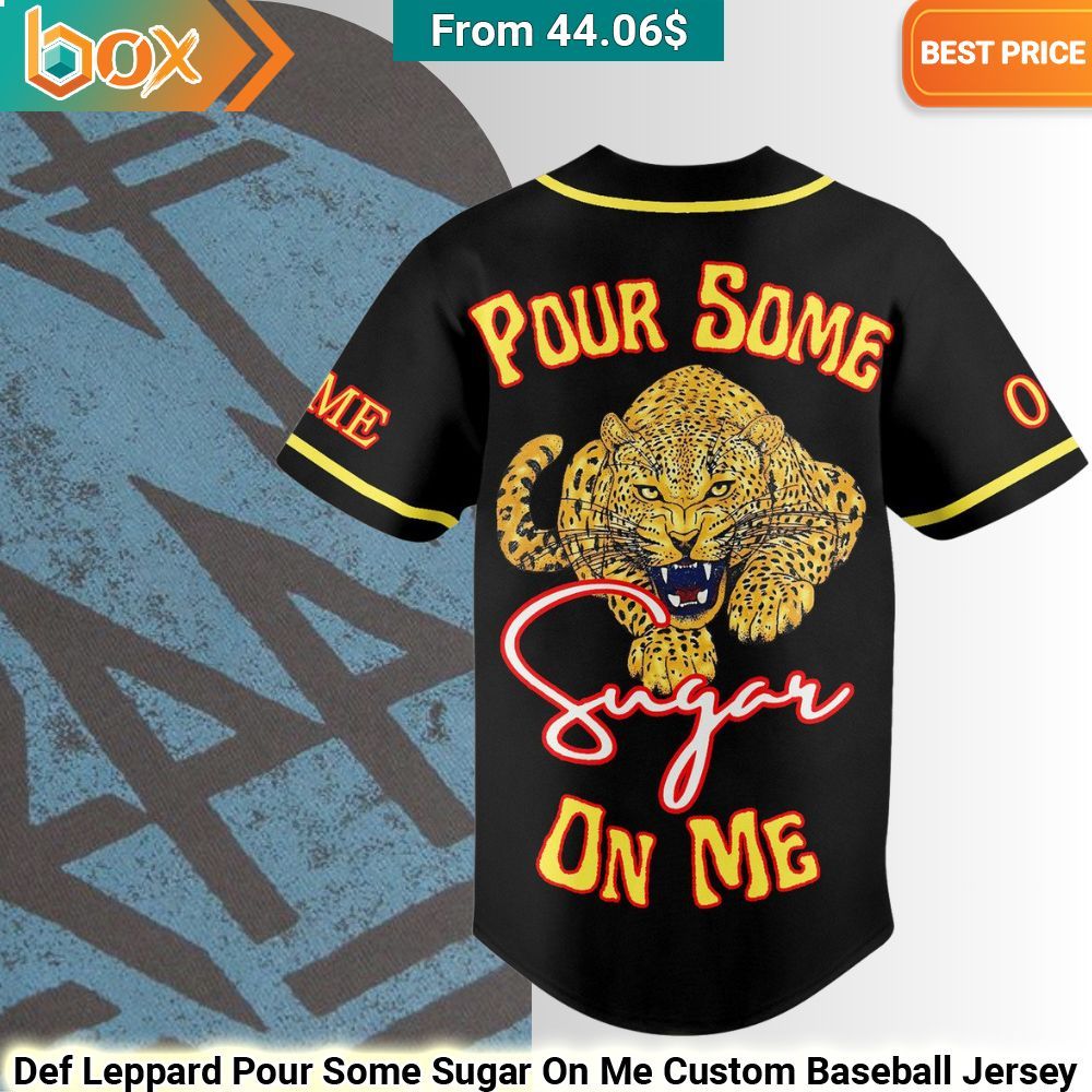 Def Leppard Pour Some Sugar On Me Custom Baseball Jersey 26
