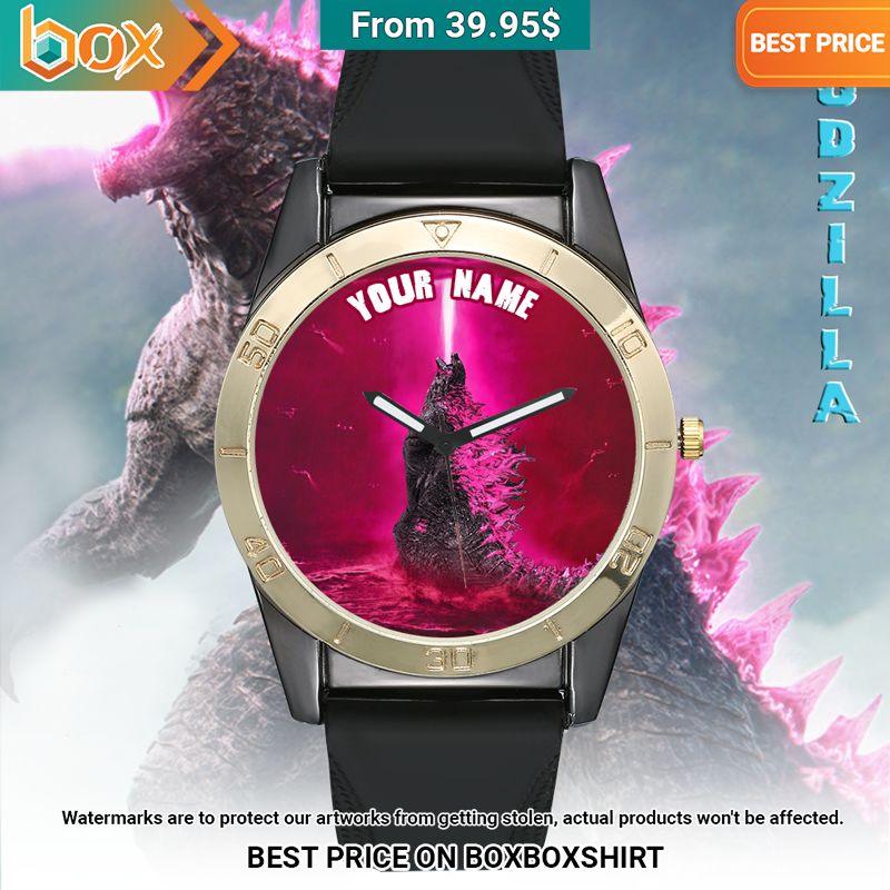 Godzilla x Kong Custom Silica Watch Natural and awesome