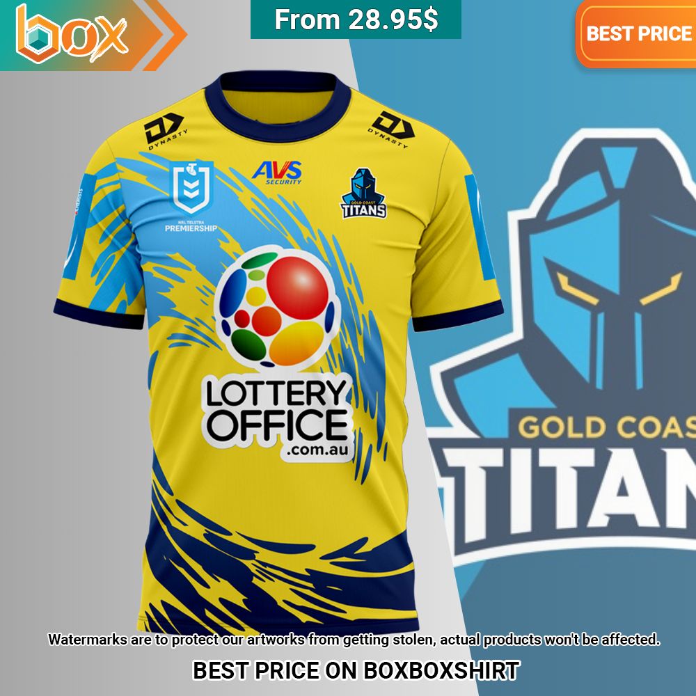 Gold Coast Titans Yellow T shirt Oh my God you have put on so much!